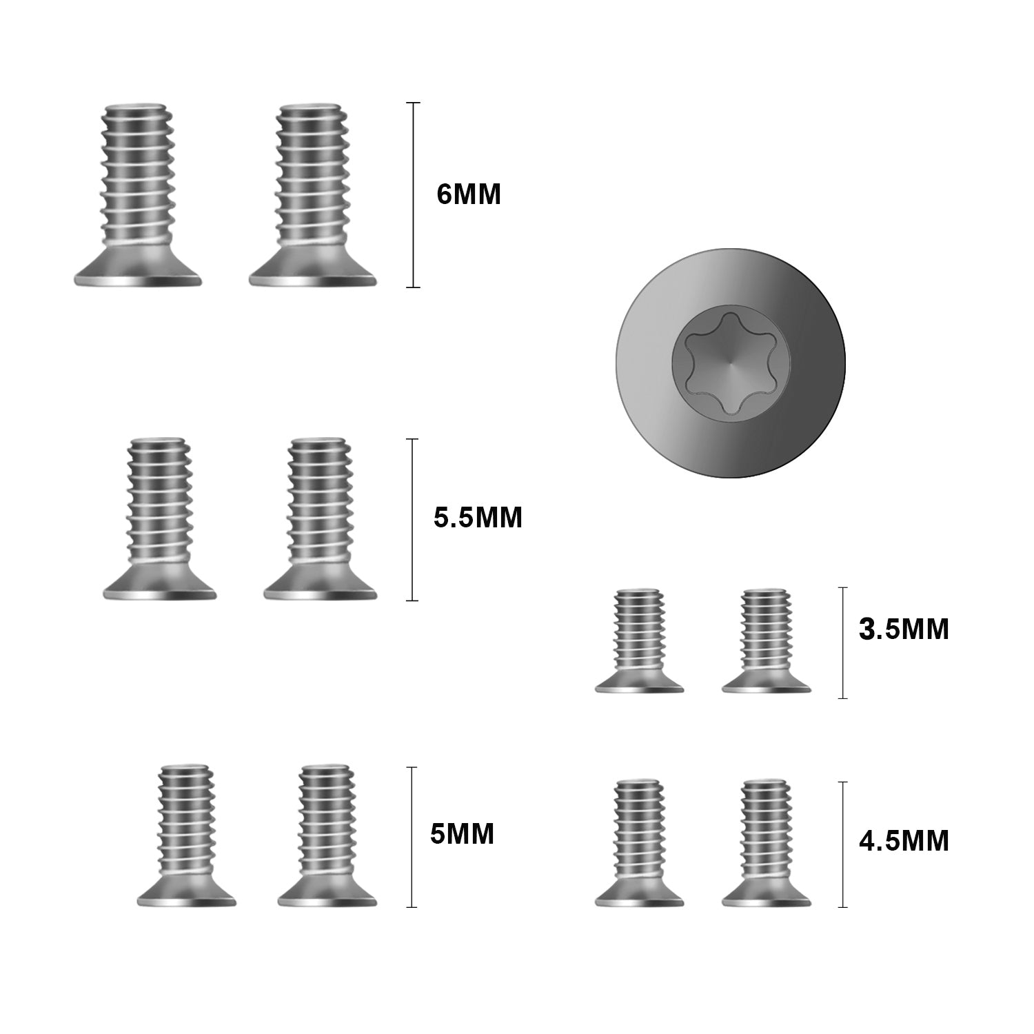 Kizer Sand Blasting Pocket Clip White Color with Screws for EDC Knife KS302
