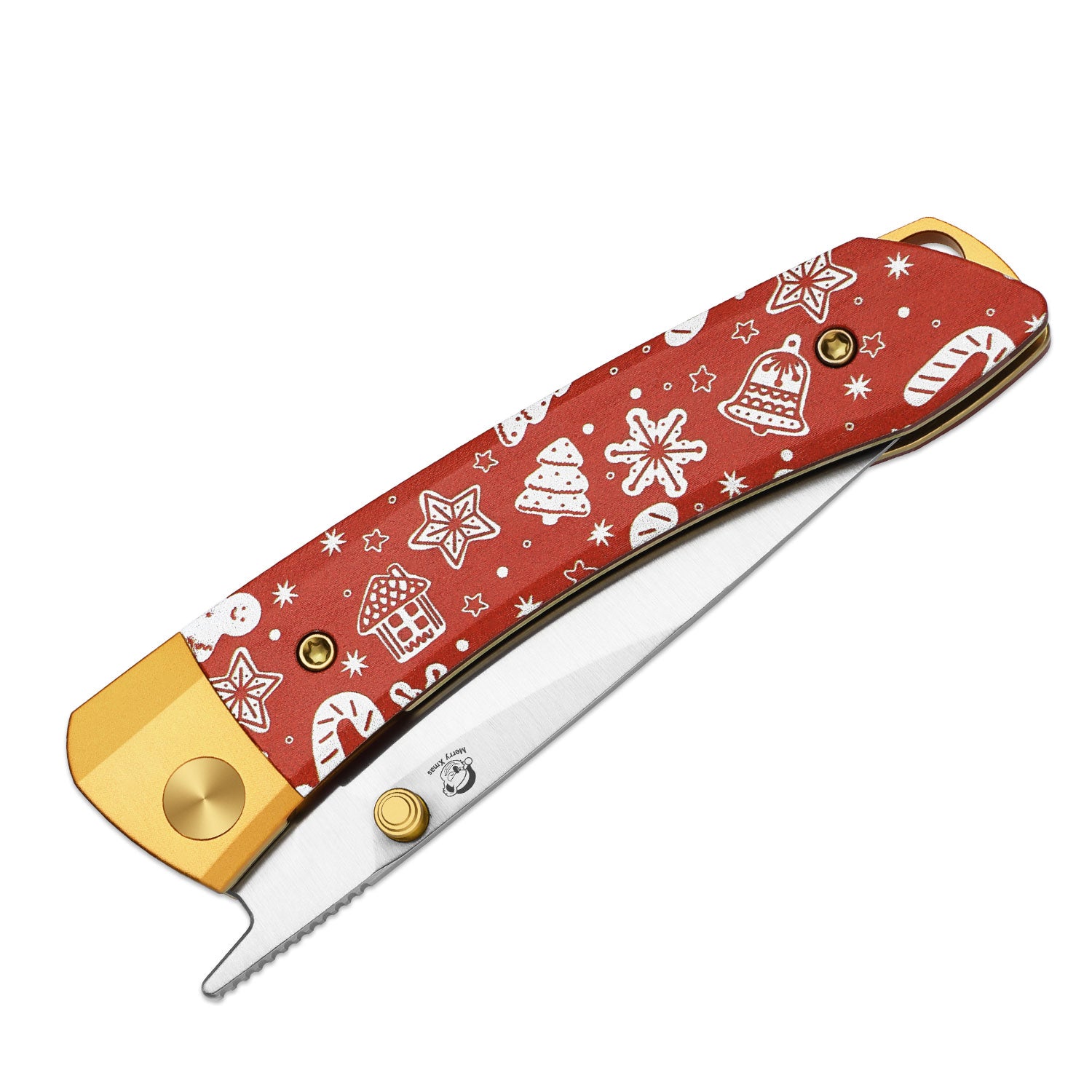 Christmas | Mini MoMo | Nitro-V | Aluminum &  Micarta | KizerV™ 3663MC1 | Limited
