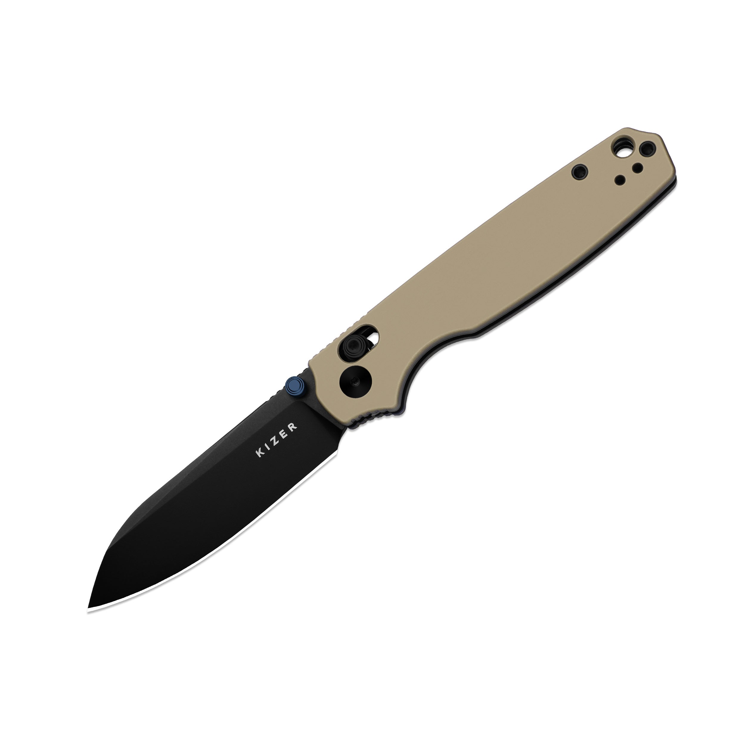Pokiman CS | Kizer Clutch Lock™ | Sheepsfoot | Four-Finger Full Grip | Aluminum | KizerV™ 3789A6
