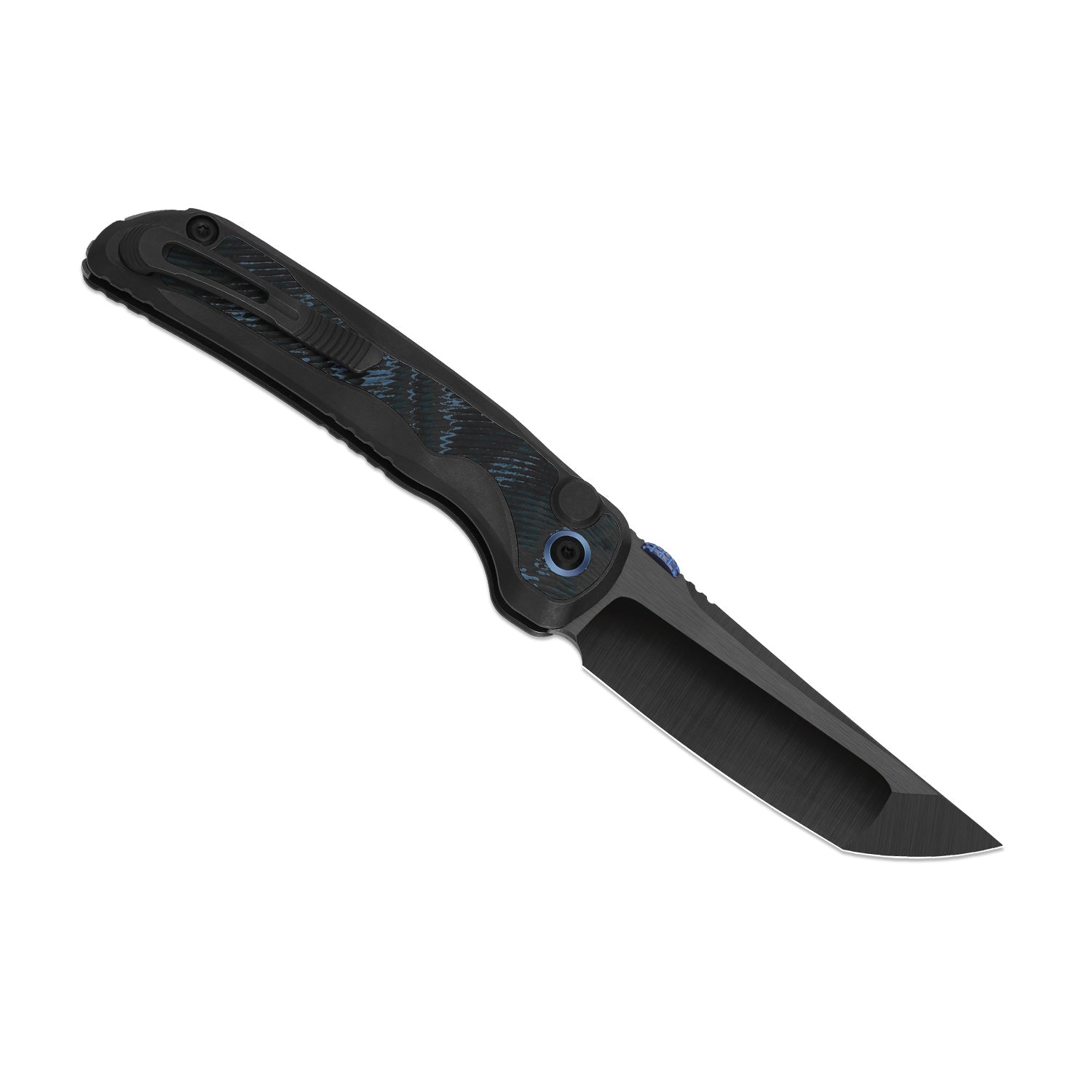 Mithril | KineticFit™ Button Lock | M390 + DLC Ultra + Hand-Brushed | Titanium (DLC Ultra) & Fat Carbon | Exquisite Light | KizerX® FK08A2