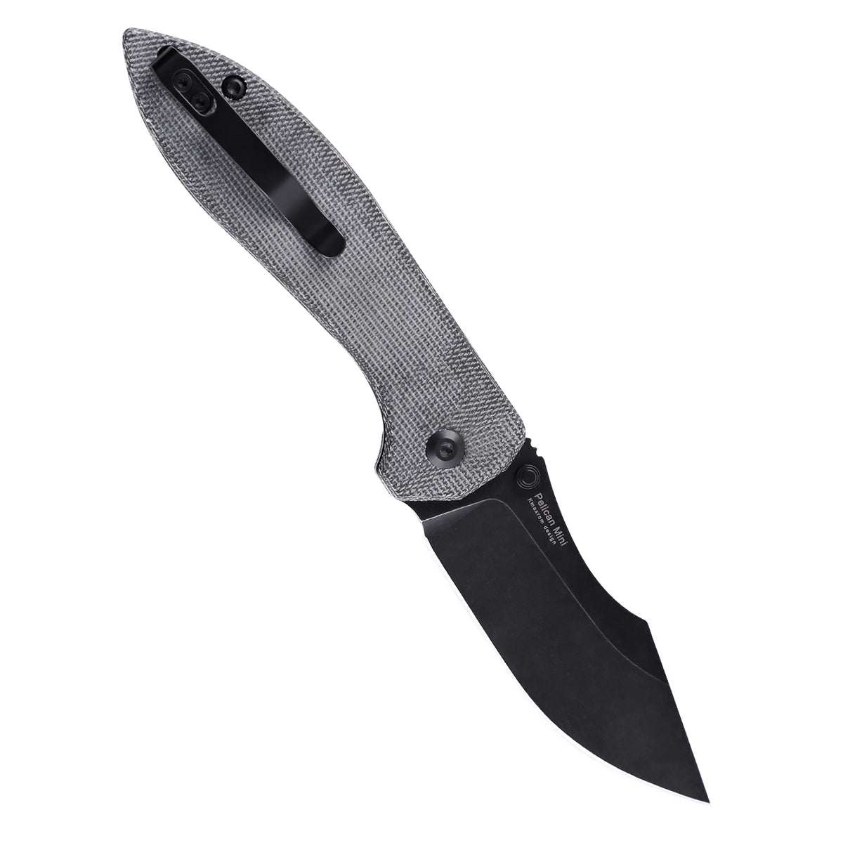 Kizer Pelican mini Micarta Black V4548N1 (3.34" Black stonewash)