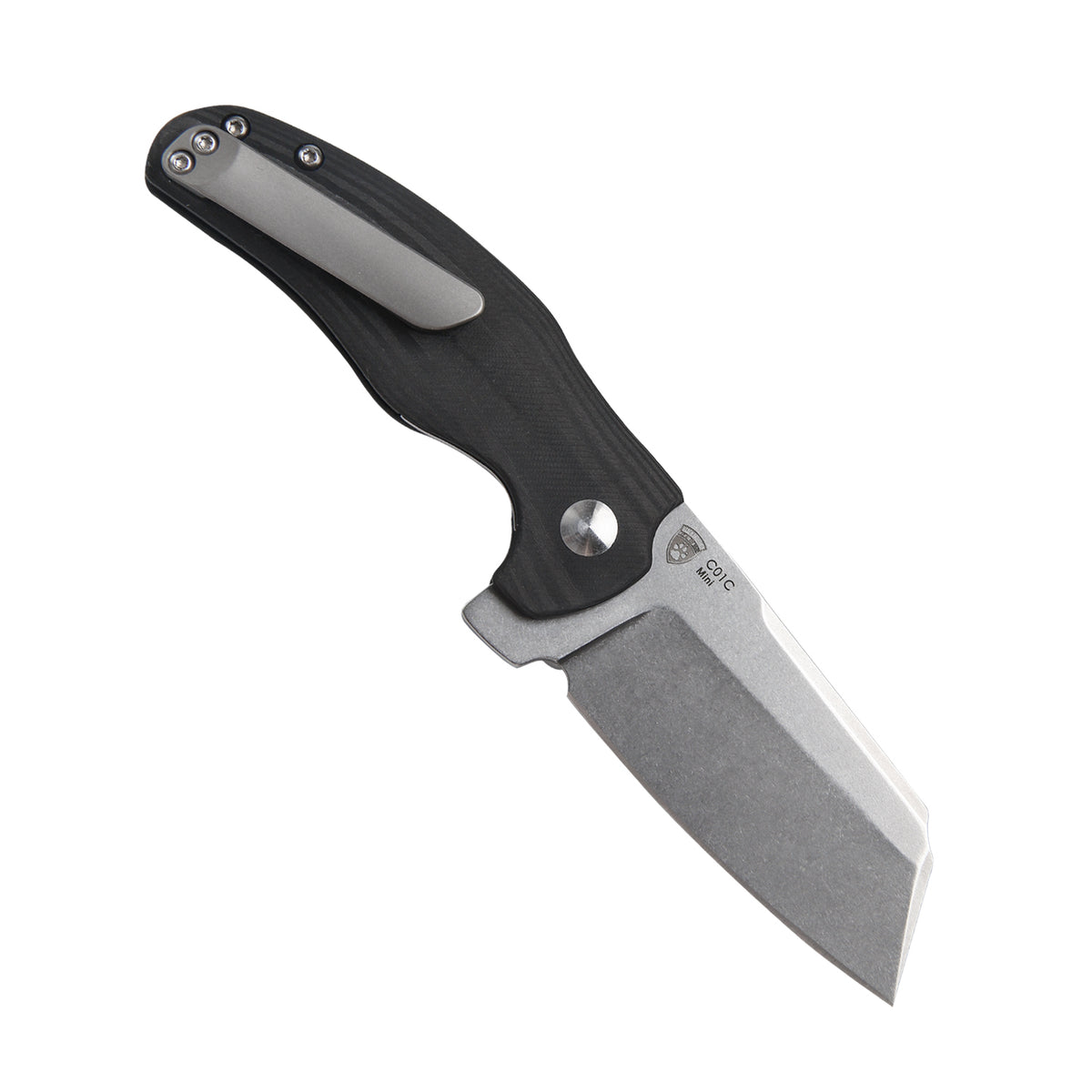Kizer C01c Mini Sheepdog Carbon Fiber Black Ki3488A4 (2.6" Stonewash)