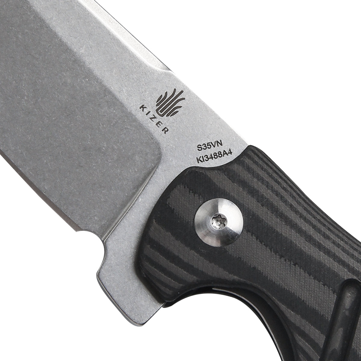 Kizer C01c Mini Sheepdog Carbon Fiber Black Ki3488A4 (2.6" Stonewash)