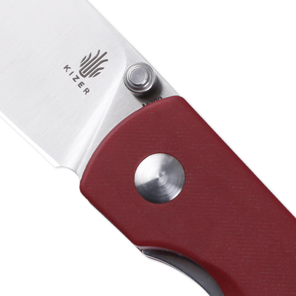 Kizer Yorkie Red Micarta Ki3525S1(2.50" Satin)