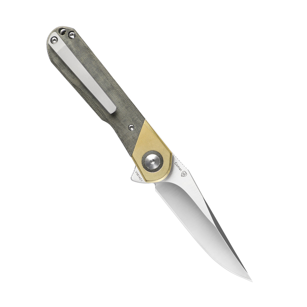 Comet | 154CM | Brass+Micarta | V3614C1